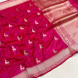 Pure katan silk Handwoven banarasi saree