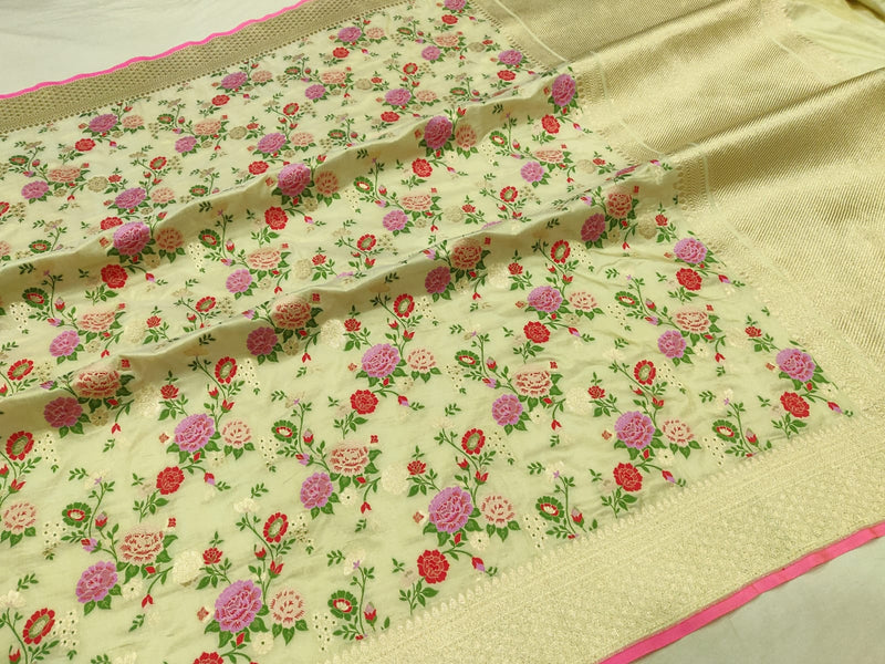 Pure Katan Silk Handwoven Banarasi Saree