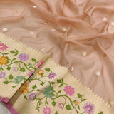 Pure Kora Silk Handwoven Banarasi Saree