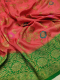 Pure tussar Silk Handwoven Banarasi Saree