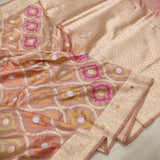 Pure Katan Silk Handwoven Banarasi Kadhwa Jungla Saree