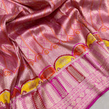Pure katan silk Handwoven banarasi saree