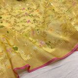 Pure Kora Silk Handwoven Banarasi Saree
