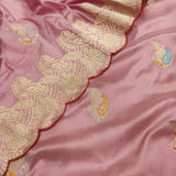 Light Pink Color Katan Silk Handwoven Banarasi Saree
