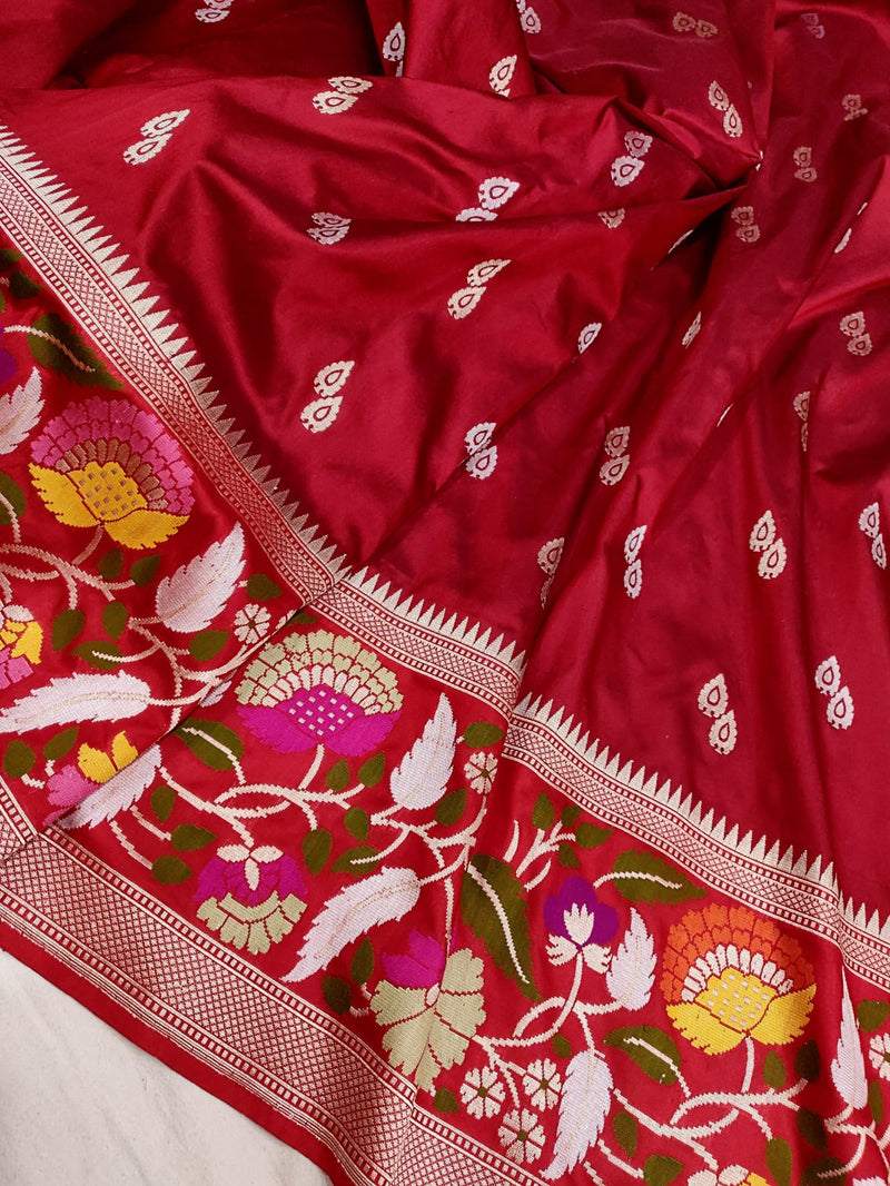 Pure Katan Silk Handwoven Banarasi Saree