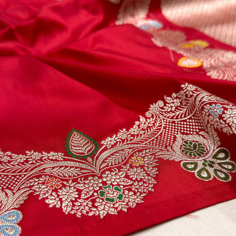 Pure Katan Silk Handwoven Banarasi Saree