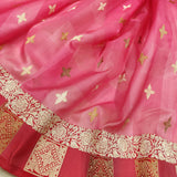 Pure Kora Silk Handwoven Banarasi Saree