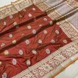 Katan Silk Handwoven Banarasi Saree