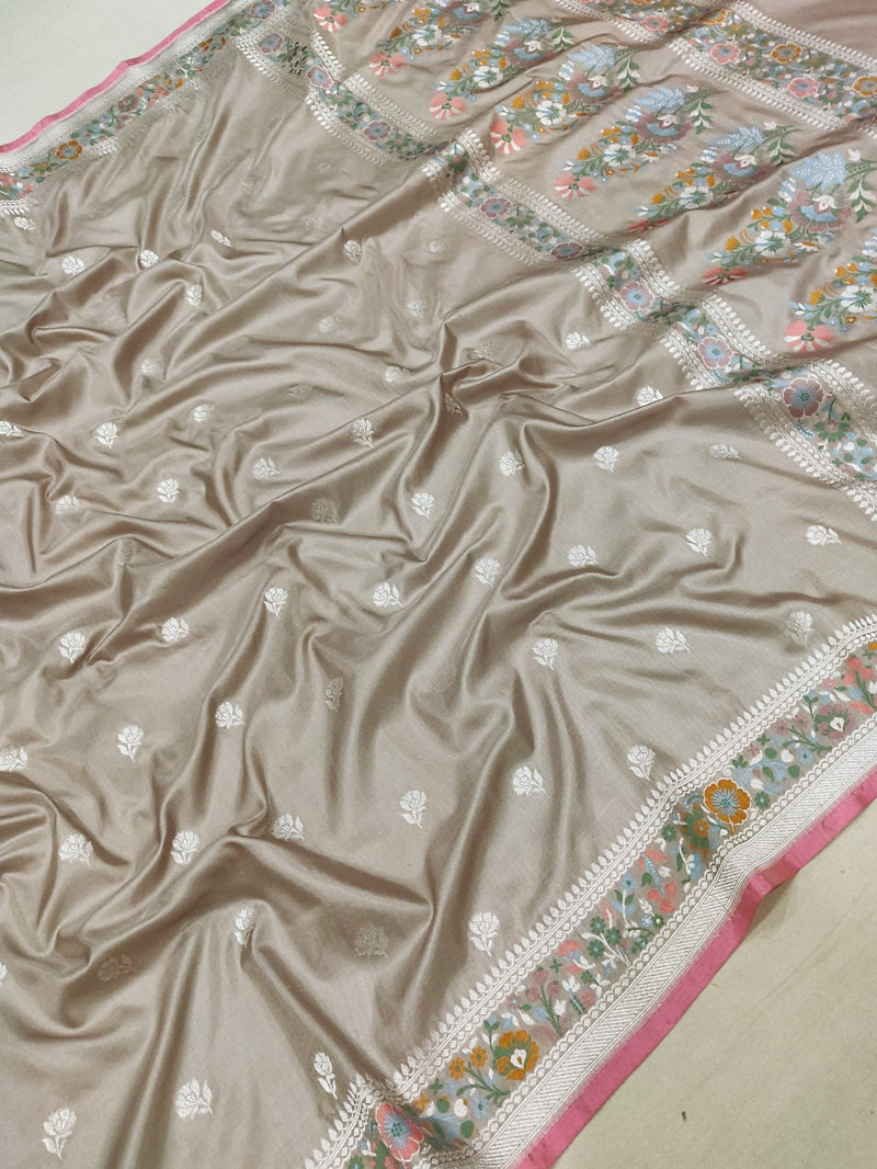 Pure Katan Silk Handwoven Banarasi Saree