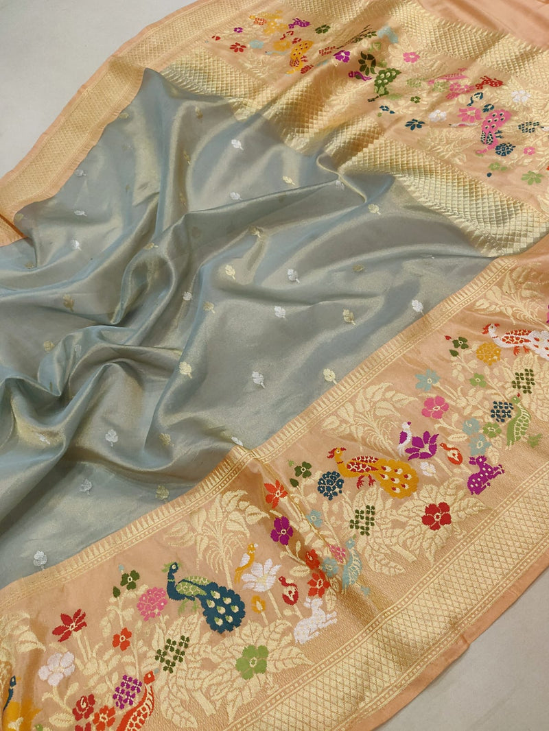 Pure Tissue Silk Handwoven Banarasi Saree