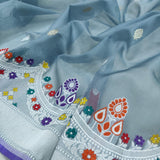 Pure Kora Silk Handwoven Banarasi Saree