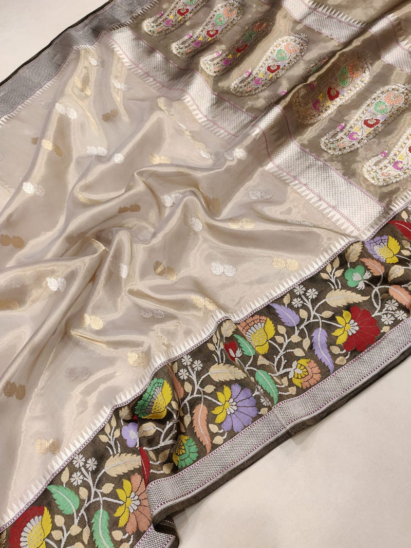 Pure Tissue Silk Handwoven Banarasi Saree