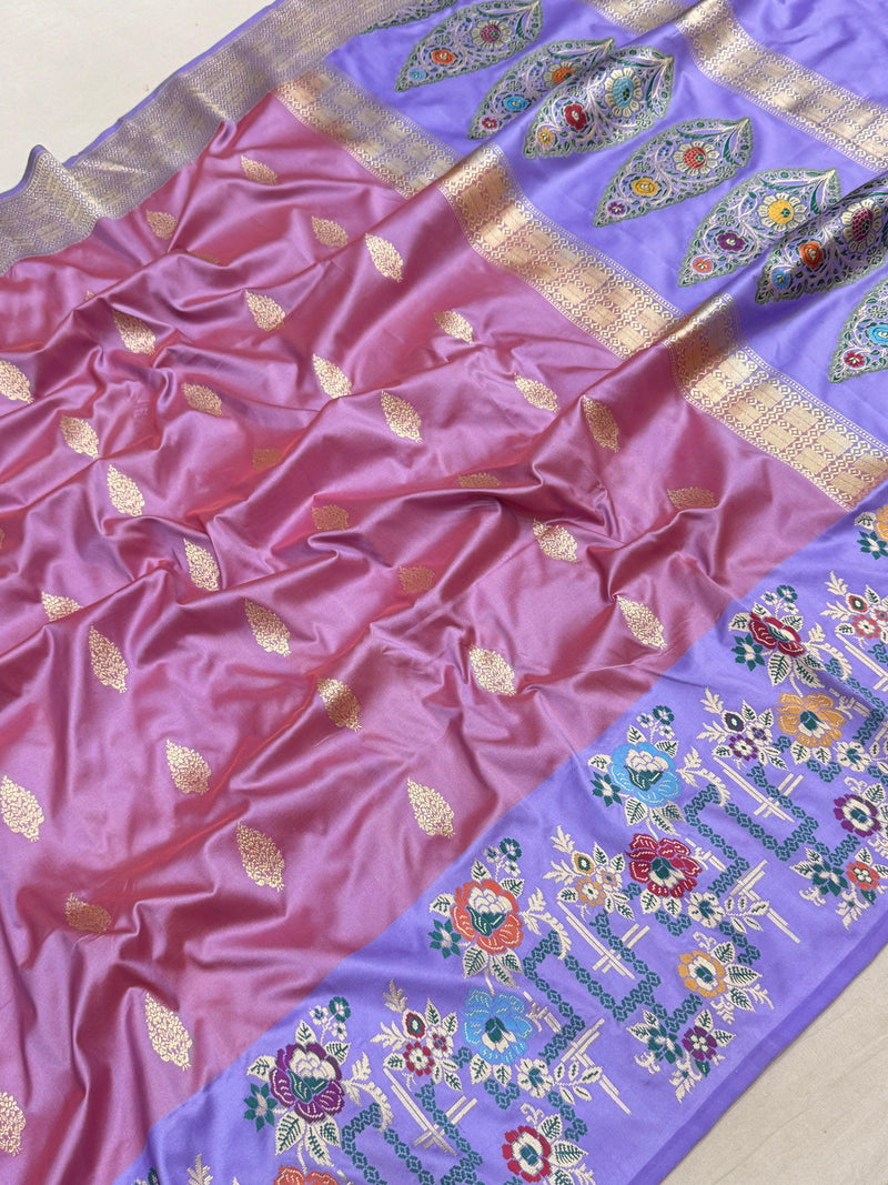 Pure Katan silk handwoven banarasi saree