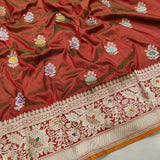 Katan Silk Handwoven Banarasi Saree