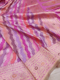 Multicolor Pure Katan Silk Handwoven Banarasi Saree
