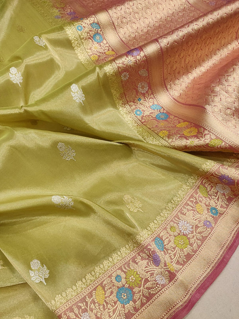 Pure Tissue Silk Handwoven Banarasi Saree