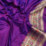 (Copy) Dual Shade Pure Katan Silk Handwoven Banarasi Saree