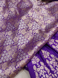 Purple Color Banarasi Katan Silk Lehenga