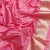 Pure Kora Silk Handwoven Banarasi Saree
