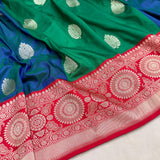 Pure katan silk Handwoven banarasi saree