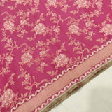 Pink colour pure cotton handwoven Banarasi saree