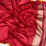 Sky Blue colour pure kora Handwoven Banarasi saree