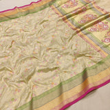 Pure Katan Silk Handwoven Banarasi Saree