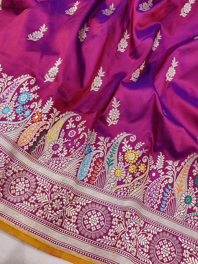 Pure Katan Silk Handwoven Banarasi Saree