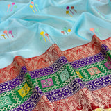 Pure Kora Silk Handwoven Banarasi Saree