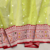 Pure kora Handwoven Banarasi saree