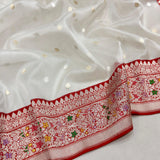 Pure Kora Silk Handwoven Banarasi Saree