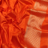 Levender Color Pure Katan Silk Handwoven Banarasi Saree