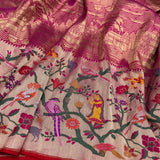 Pure katan silk Handwoven banarasi saree