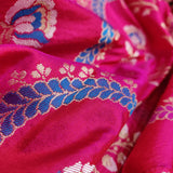 Pink Colour Pure Katan Silk Handwoven Banarasi Saree