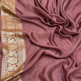Pure mashru silk Handwoven banarasi saree