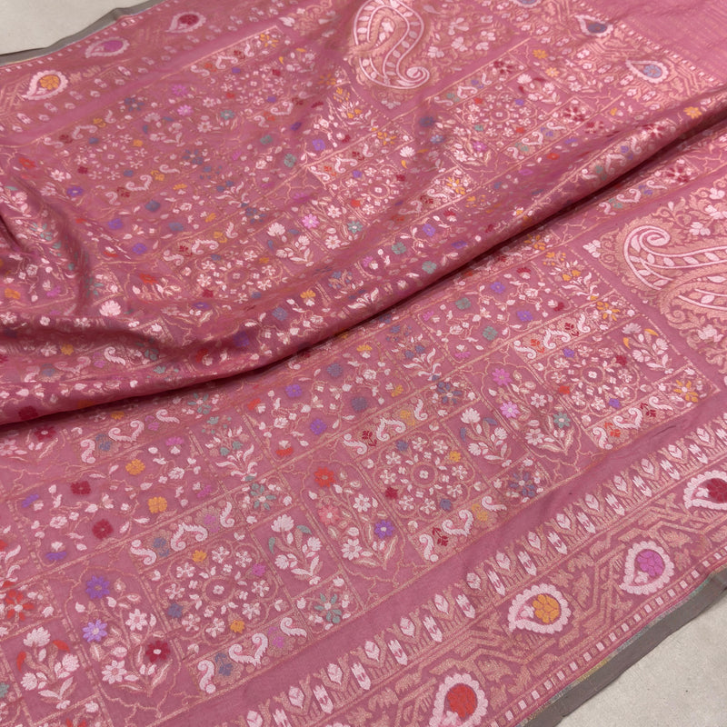 Pure cotton jamdani handwoven Banarasi saree