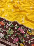 Pure katan silk Handwoven banarasi saree
