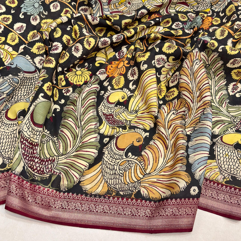 Pure katan silk Handwoven banarasi saree