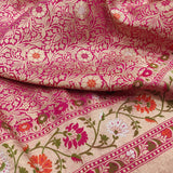 Pure Katan Silk Handwoven Banarasi tanchoi Saree