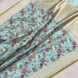 Pure katan silk Handwoven banarasi saree