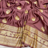 Pure mashru silk Handwoven banarasi saree