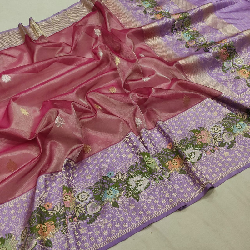 Pure Tissue Silk Handwoven Banarasi Saree