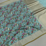 Pure Katan Silk Handwoven Banarasi Saree