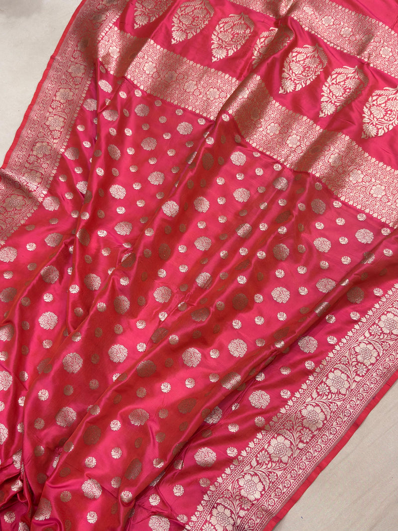 Pure Katan silk handwoven banarasi saree