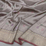 Pure Katan Silk Handwoven Tanchoi Banarasi Saree