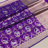 Pure Katan silk handwoven banarasi saree