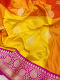 Multicolor Pure Katan Silk Handwoven Banarasi Saree
