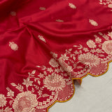 Red Color Katan Silk Handwoven Banarasi Saree