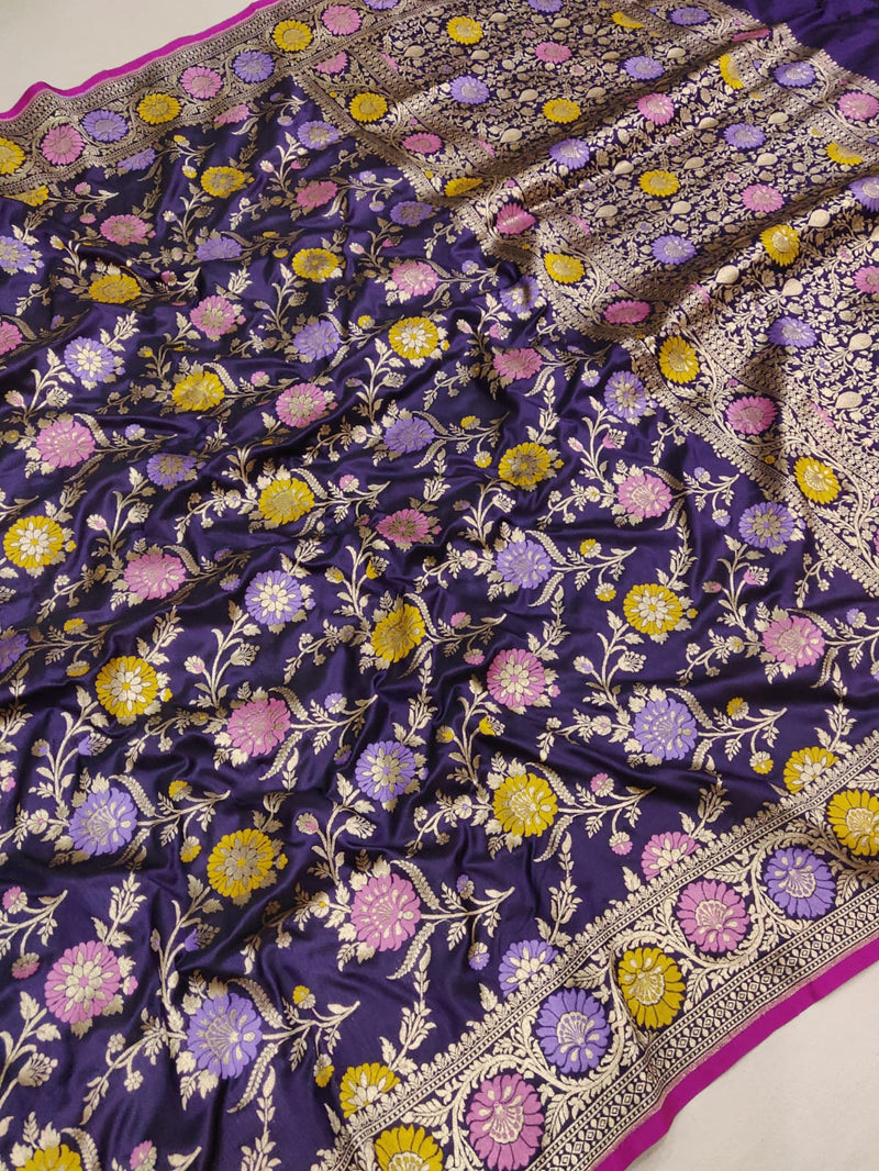 Pure Katan Silk Handwoven Banarasi Saree