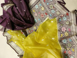 Pure Kora Silk Handwoven Banarasi Saree